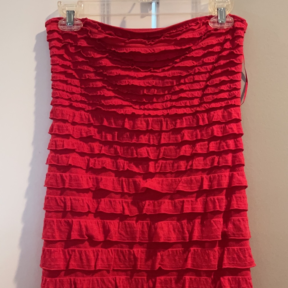 Salmon/pink women’s Express ruffle dress size XS